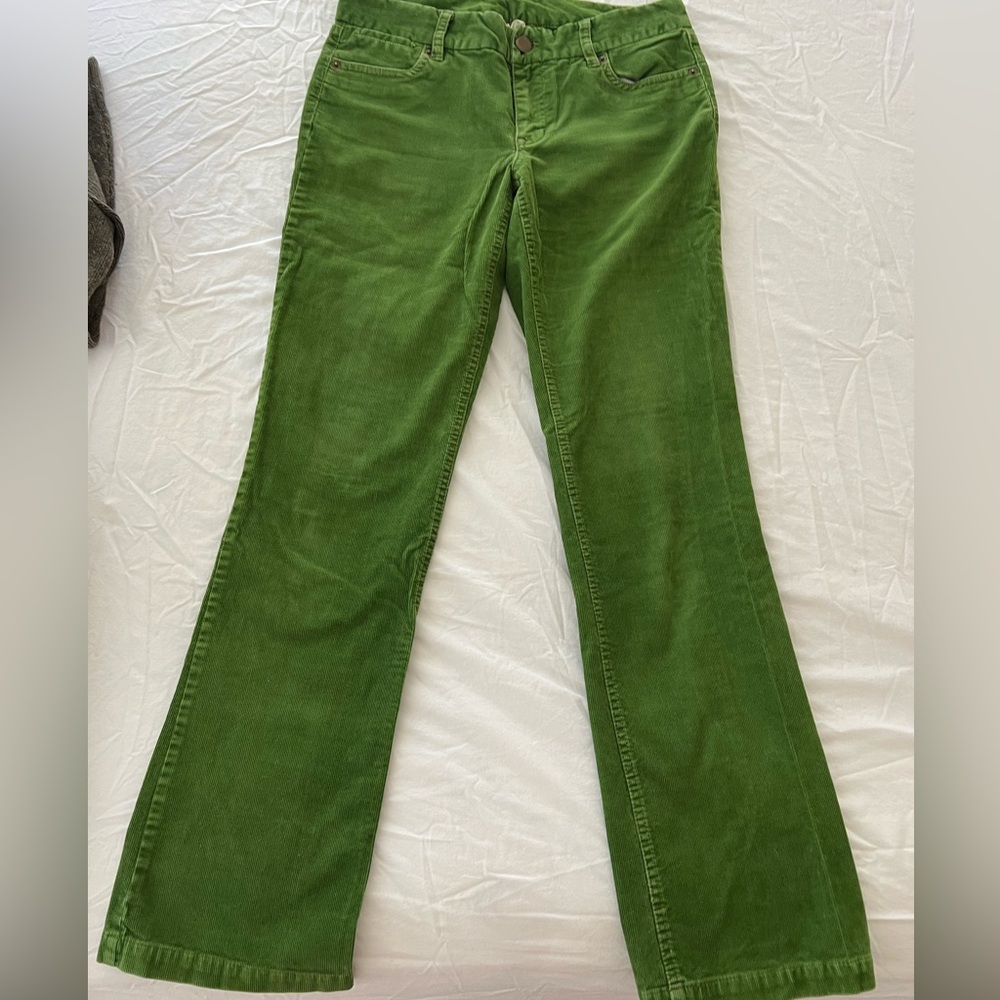 J. Crew Green Corduroy Favorite Fit 4R